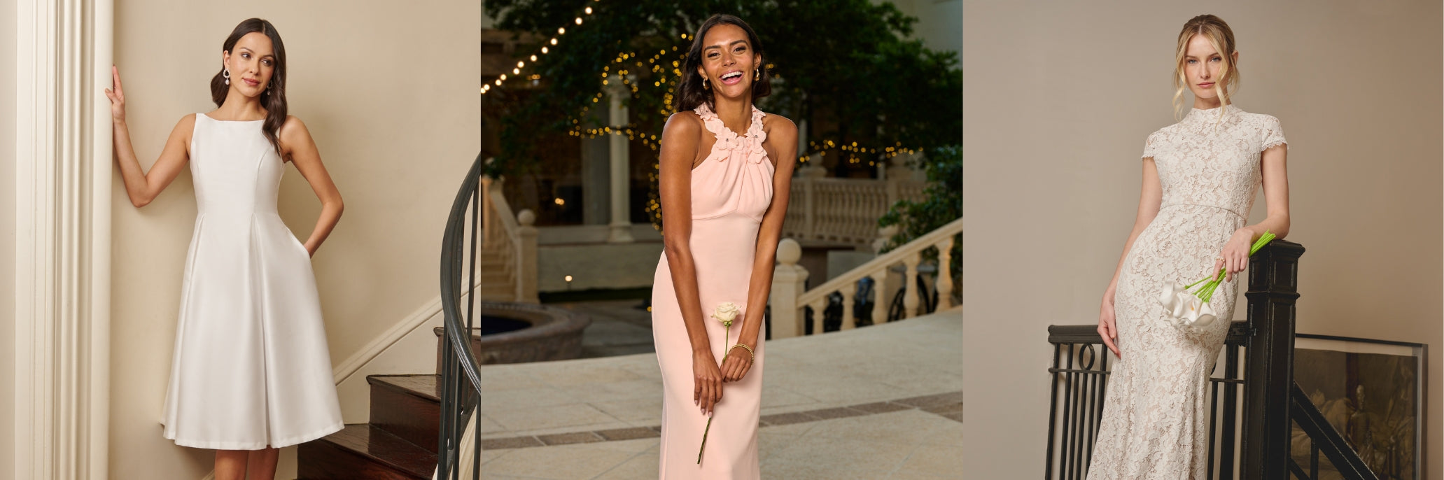 formal dress for engagement Queendancer Women Ivory Chiffon Midi with Slit Pleated V-Neck A Line Rehearsal Dinner Dress with Sleeves queendancer which makes it ideal for moving around during your engagement and very elegant for your photoshoot Simple Engagement Dress Guide for
