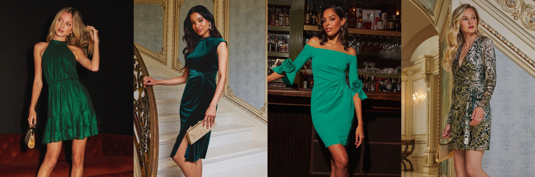 Green Christmas Dress Guide: Green Outfit Ideas - Adrianna Papell Green Christmas Dress Guide: Green Outfit Ideas - Adrianna Papell
