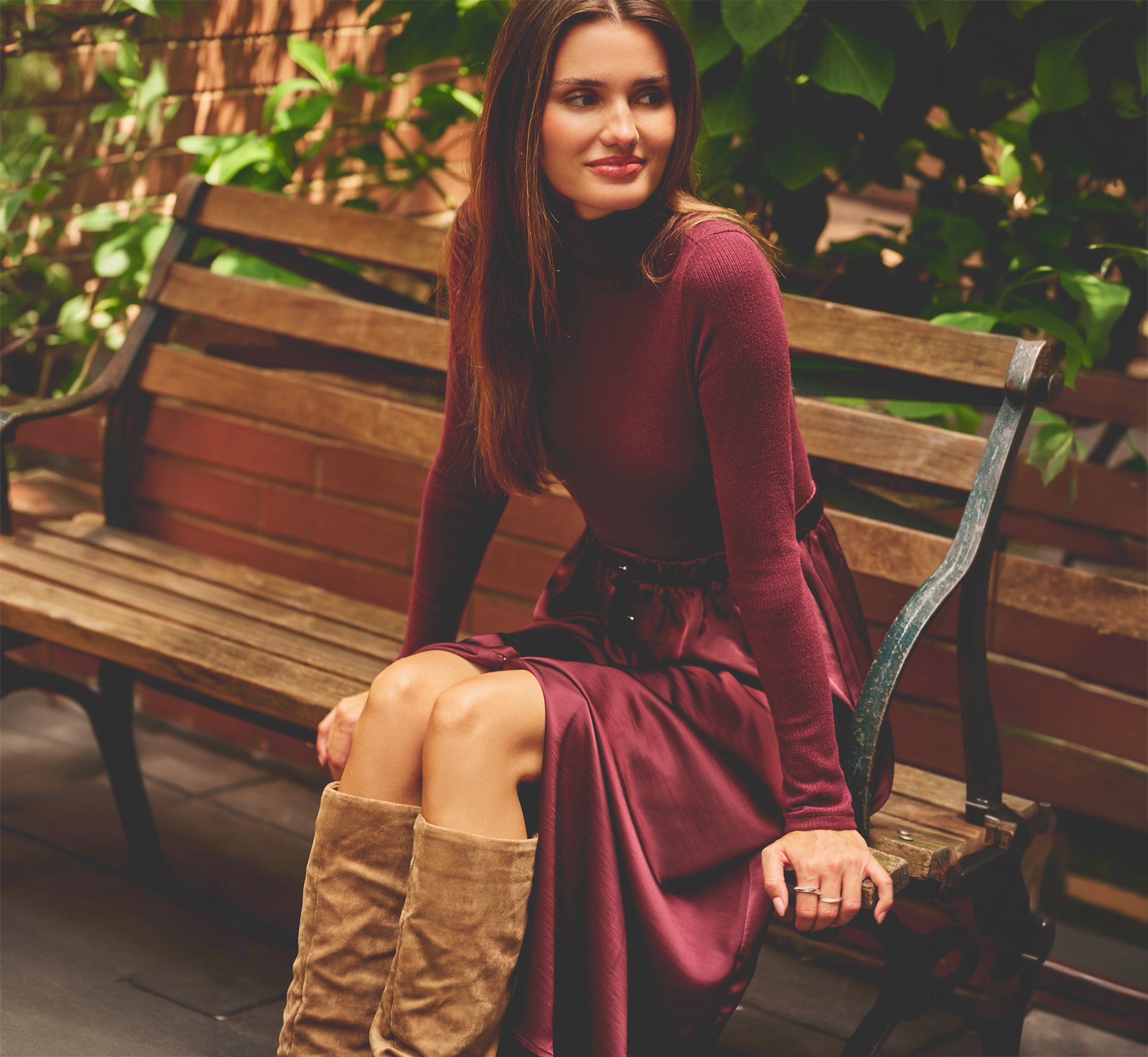 burgundy midi dress long sleeve Satin Combo Amelia In Cherry Lacquer, Cherry Lacquer / Regular / XS 280 Best Derby dress Color:Yellow as Pictures Discover this burgundy wool MasterSku:KA6C1J65