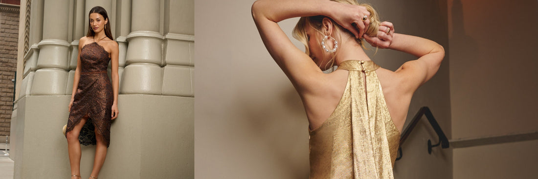 halter neck dress outfit ideas