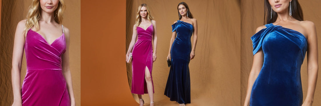 Velvet Bridesmaid Attire Ideas