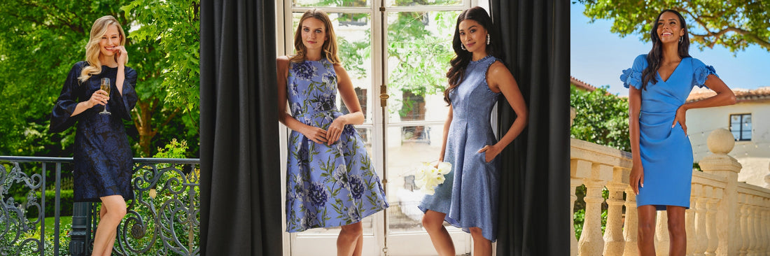 Blue Bridal Shower Dress Guide - Adrianna Papell Blue Bridal Shower Dress Guide - Adrianna Papell