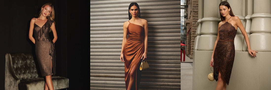 brown homecoming dress ideas