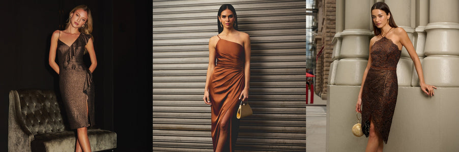 brown homecoming dress ideas