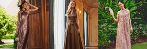 brown wedding guest dress ideas
