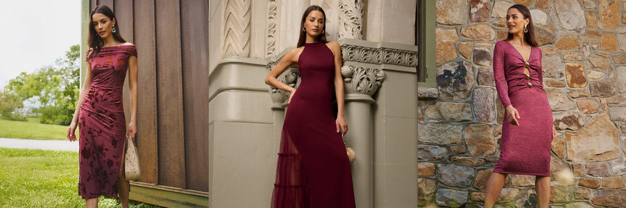 burgandy birthday dress ideas
