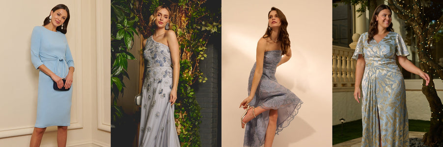dusty blue bridesmaid attire ideas