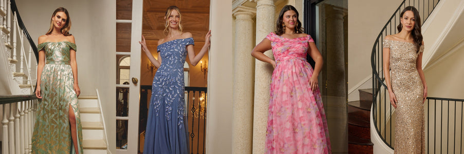 off the shoulder bridesmaid attire ideas