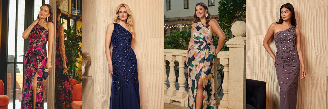 One shoulder mother of the bride dress ideas