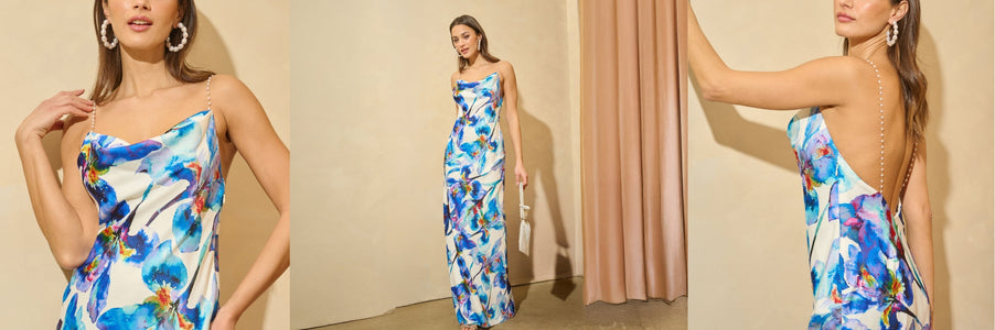 Patterned Bridesmaid Attire Ideas