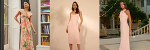 peach wedding guest dress ideas