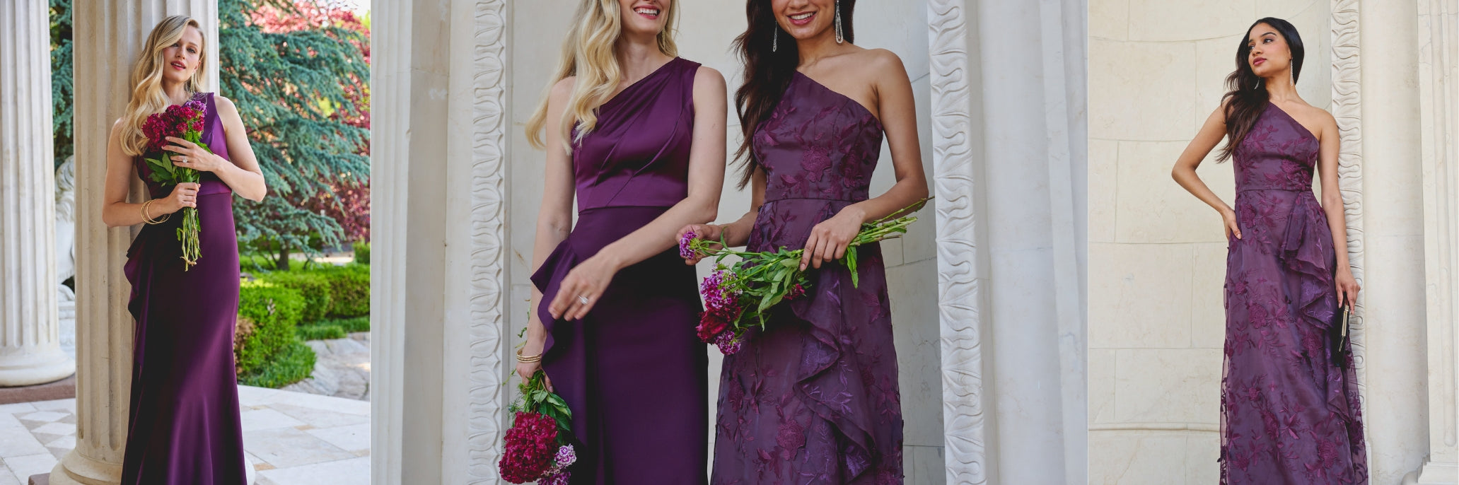purple bridesmaid attire ideas