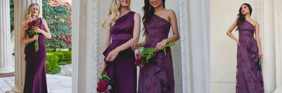purple bridesmaid attire ideas