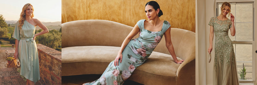 sage green wedding guest dress ideas