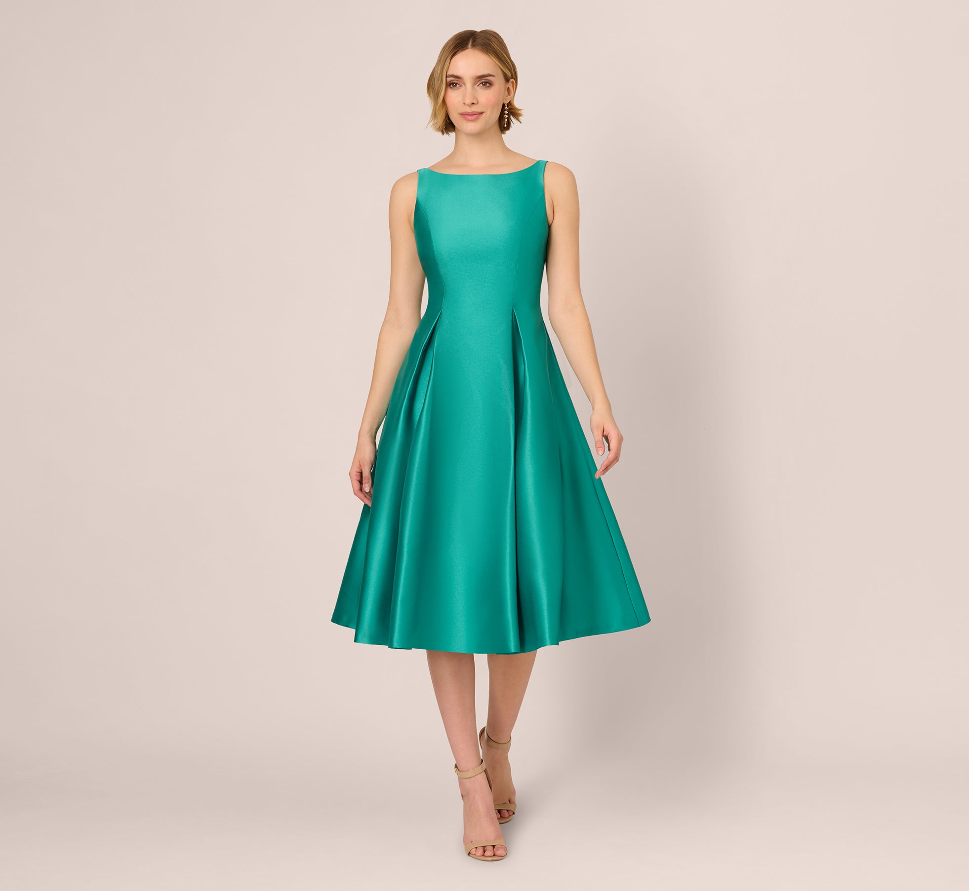 Adrianna Papell Fit And Flare Midi Dress