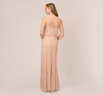 adrianna papell art deco beaded blouson dress Adrianna Papell | Dresses | Adrianna Papell Collection Art Deco Beaded Blouson Gown Size 8 Taupe Guc