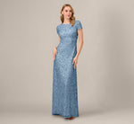 Scoop Back Sequin Gown In Nile 2