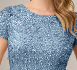 Scoop Back Sequin Gown In Nile 3