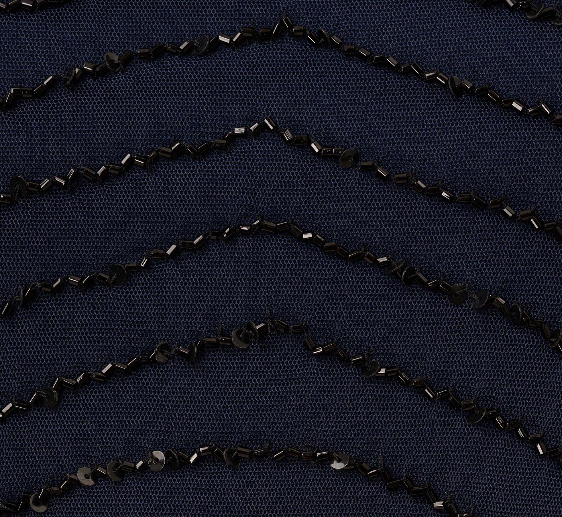 adrianna papell art deco beaded blouson dress with halter neckline Navy Art Deco Beaded Blouson Dress With Halter Neckline
