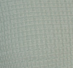 Waffle Knit Cardigan Sweater With Frayed Edges In Dusty Seamist 8