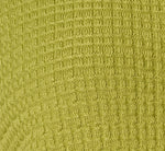 Waffle Knit Cardigan Sweater With Frayed Edges In Apple Green 7