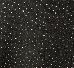 Textured Knit Gored Midi Skirt In Black Ivory Scribble Dot 6