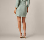 Fray Trimmed Pencil Skirt With Pockets In Dusty Seamist 5