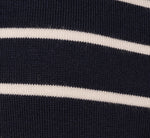 Long Sleeve Sailor Collar Pullover Sweater In Navy Ivory 8