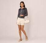 Long Sleeve Sailor Collar Pullover Sweater In Navy Ivory 3