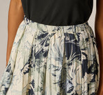 A Line Midi Bubble Skirt In Soft Cloud Vintage Floral 5