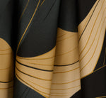 Gathered A Line Midi Skirt In Wavy Geo 7