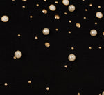 Puff Sleeve Pearly Embellished Sweater In Black 8