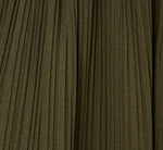 Micropleated Printed A Line Midi Skirt In Olivine 6