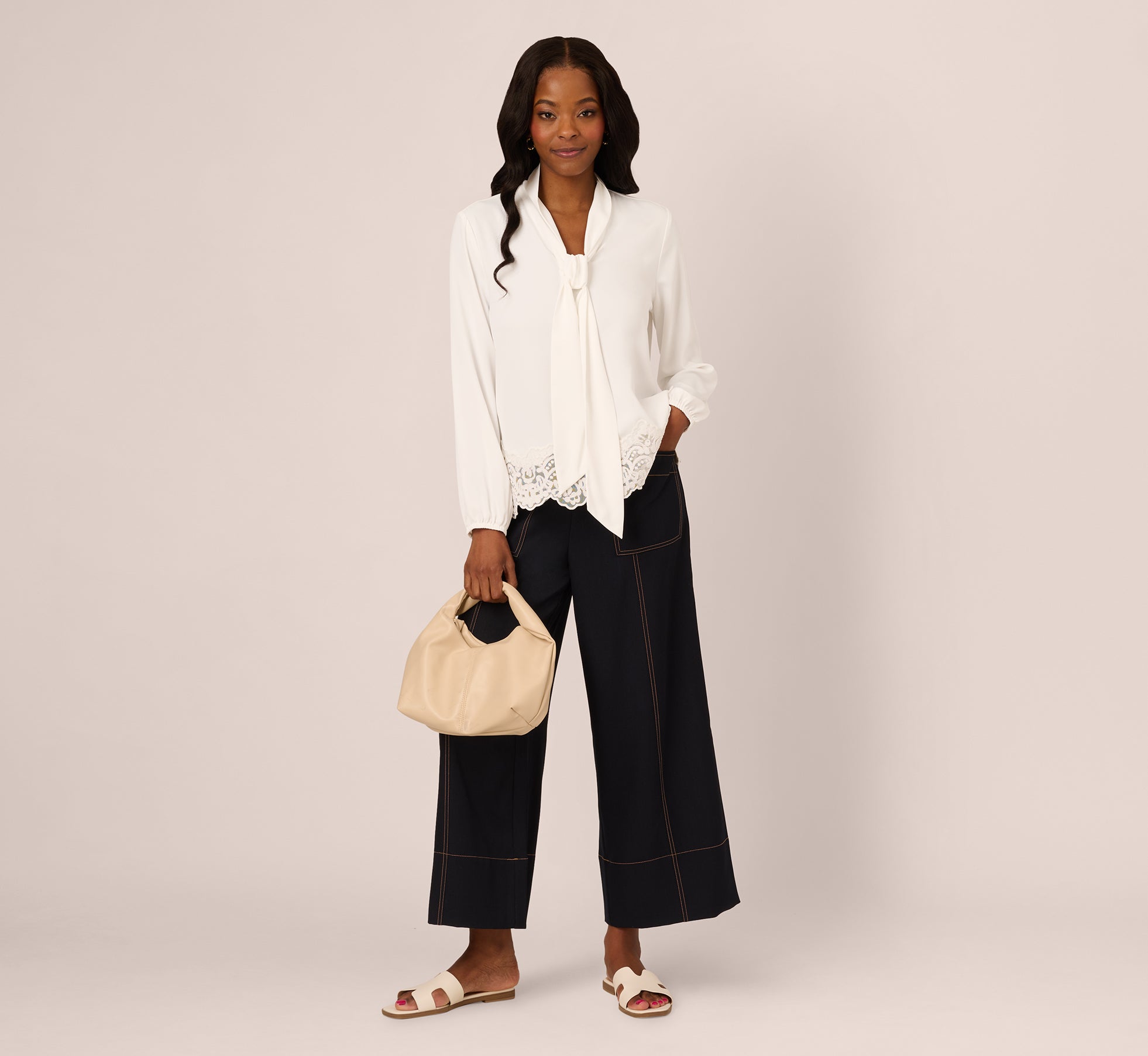 【deres/デレス】bottle neck drape blouse ホワイト deres / bottle neck drape blouse 16th