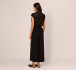 Wide Leg Airflow Pant And Sheer Soutache Vest Set In Black 6