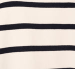 Tie Back Twofer Tank Sweater In Ivory Navy W  Ivory 8