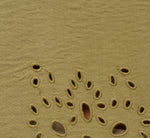 Short Sleeve Scalloped Eyelet Top In Oil Green 7