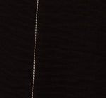 Contrast Stitching Crinkle Midi Pant In Black Ivory 6