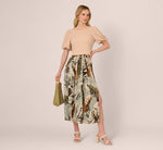 Bubble Sleeve Embroidered Top In Champagne Blush 2