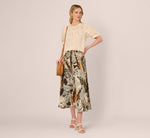 Puff Sleeve Lace Yoke Top In Barely Beige 2