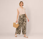 Sleeveless Embroidered V Neck Top In Pebble 2