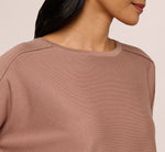 Long Sleeve Drop Shoulder Pullover Sweater Top In Cocoa 4