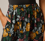 Printed A Line Drawstring Midi Skirt In Jungle Garden 4