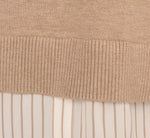 Long Sleeve Collared Printed Twover Sweater In H. Oatmeal W  Staple Stripe 8