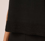 Sleeveless Soutache Trim Top In Black 5