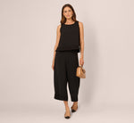 Sleeveless Soutache Trim Top In Black 3