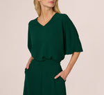 Short Sleeve Top And Wide Leg Pant Airflow Set In Botanical Garden 4