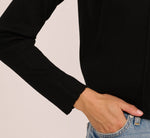 Long Sleeve One Button Cardigan Sweater In Black 6