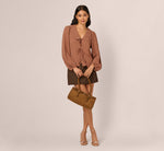 Long Sleeve Embroidered Eyelet Top In Acorn 3