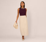 Pearly Collar Tank Sweater In Plum 3